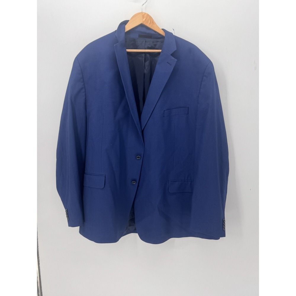Michael Kors Blue Two Button Blazer Sport Coat Men's Size 54L Notch Lapel
